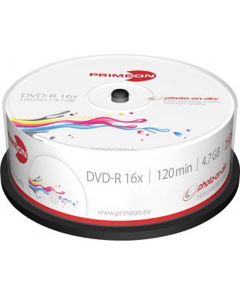 PRIMEON DVD-R 4,7 GB 16x Photo, DVD - 25 sztuk