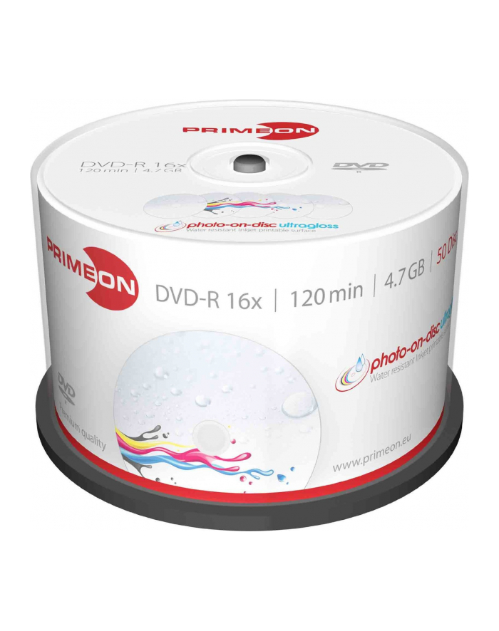 PRIMEON DVD-R 4,7 GB 16x Photo, DVD - 50 sztuk główny