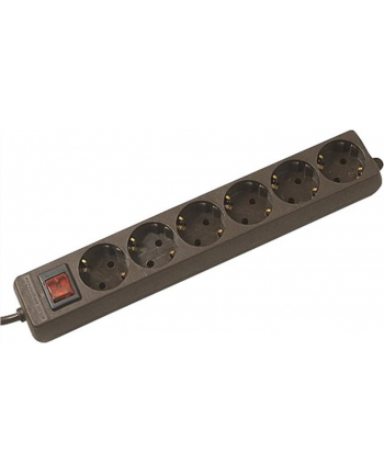 Bachmann SELLY 6x Gniazd black 1xprzełącznik
