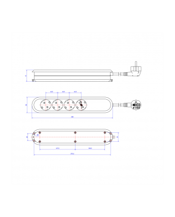 Bachmann SMART 4x Gniazda white 1xprzełącznik nr 1