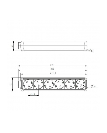 Bachmann SELLY 6x Gniazd white Strom 1,5m nr 2