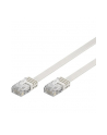 Kabel sieciowy Cat6 UTP płaski biały 15m - nr 1