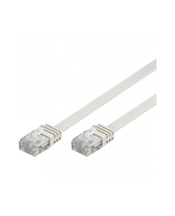 Kabel sieciowy Cat6 UTP płaski biały 15m