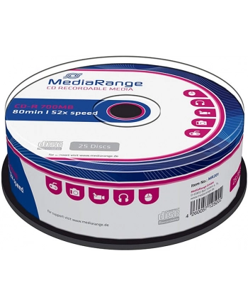 CDR 52x SP 700MB MediaR. Pr. 25 sztuk