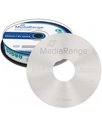 DVD+DL 8x CB 8,5GB MediaR 10 sztuk