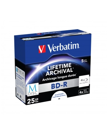 VERBATIM BD-R M-Disc 4x JC 25GB 5 sztuk