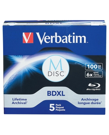 Verbatim BD-R 100GB M-Disc - 5 sztuk