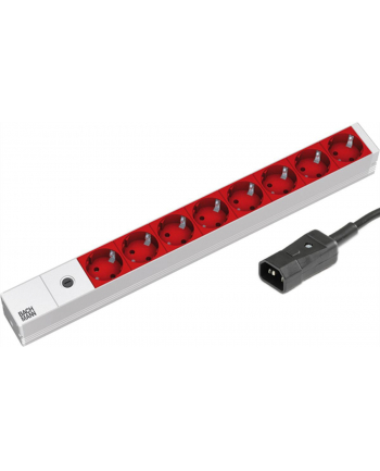 Bachmann 19 Cali 1HE 8x Gniazd rt 1xFUSE 10A 2m