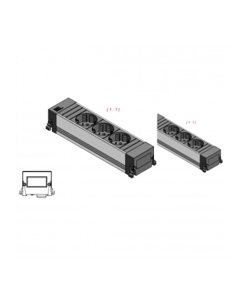 Bachmann Power Frame 3x Gniazda kurz