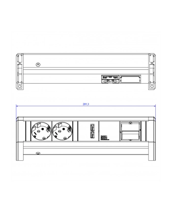 Bachmann Steckdoseneinheit Desk1