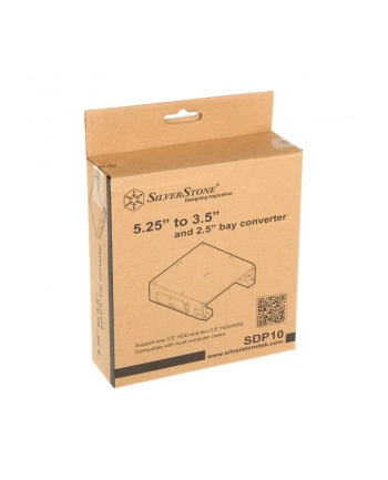 SilverStone SST-SDP10B - 5.25 cala na 1x 3.5 cala lub 2x 2.5 cala