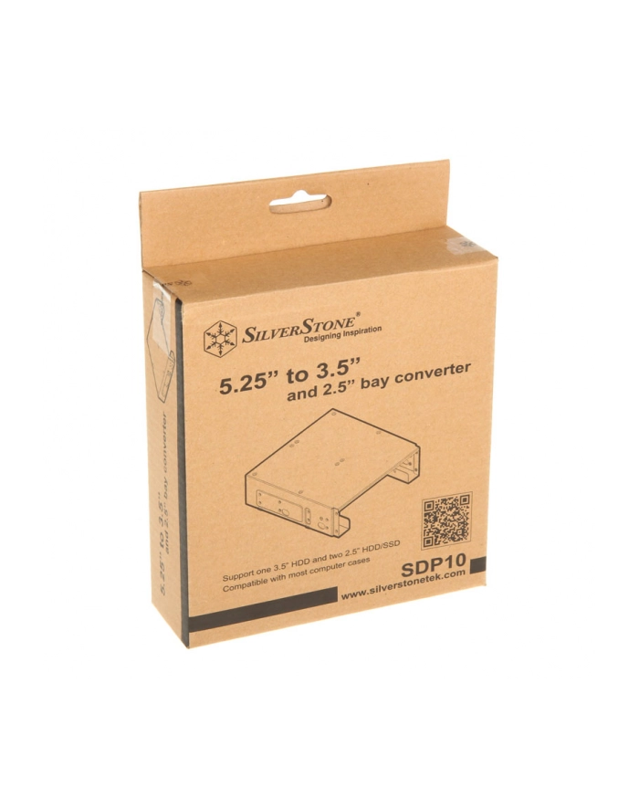 SilverStone SST-SDP10B - 5.25 cala na 1x 3.5 cala lub 2x 2.5 cala główny