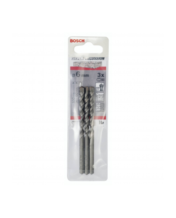 Bosch Wiertła do betonu Set CYL-3 6mm 3 sztuk