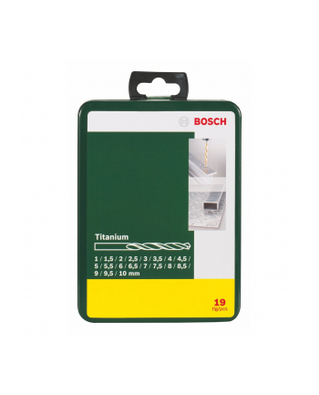 Bosch Wiertła do metalu Titanium Set 19 sztuk