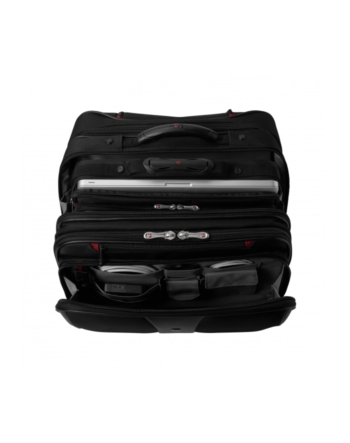 Wenger PATRIOT Black 15.4 CZARNO-CZERWONE LOGO główny