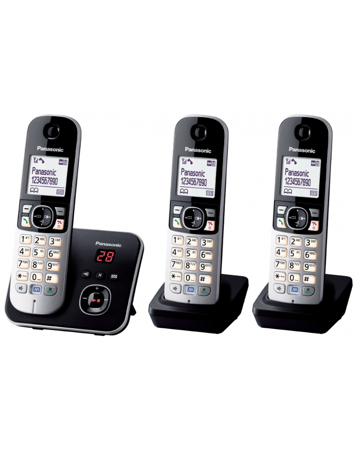 Panasonic KX-TG6823GB AB  2 MBT black (menu j. niemiecki) główny