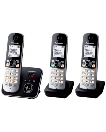 Panasonic KX-TG6823GB AB  2 MBT black (menu j. niemiecki)