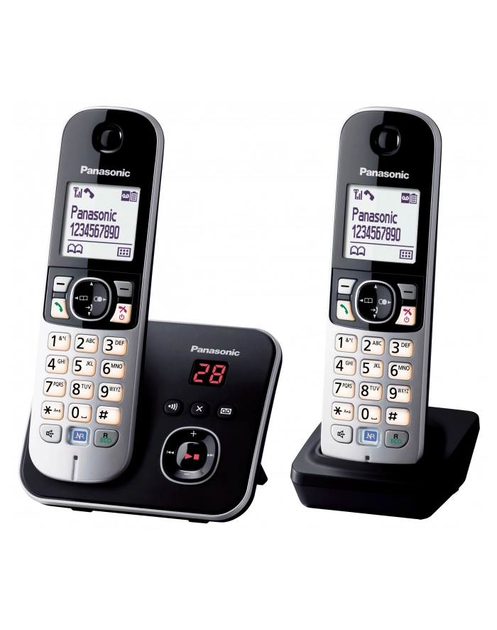 Panasonic KX-TG6822GB AB +1 MBT black niemieckie menu !! główny
