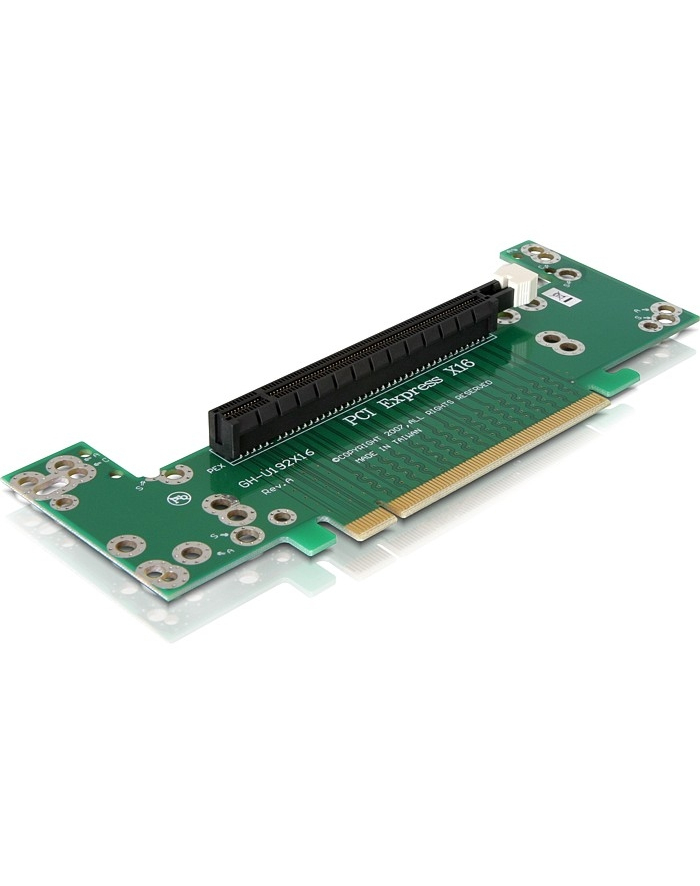 DeLOCK Riser Card PCIe X16 90°l 7cm - kątowy główny