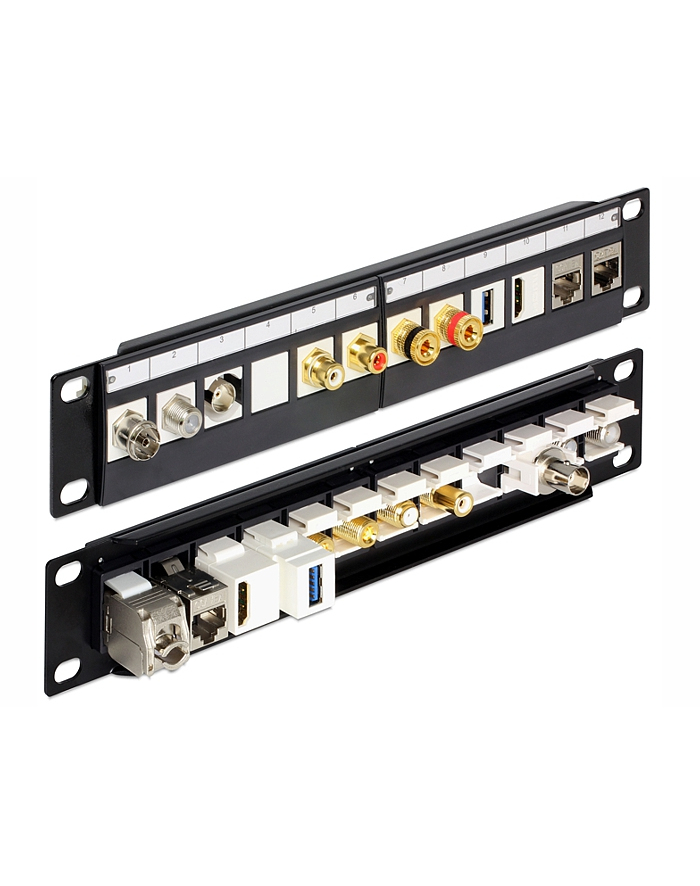 Delock Keystone Patchpanel 10 Cala 12 Port główny