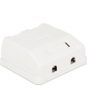 Delock Keystone Obudowa 2P Surface Box - white - nr 9