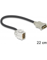 Delock Keystone Moduł HDMI blue/BU 250 stopni - z Kabel - nr 15