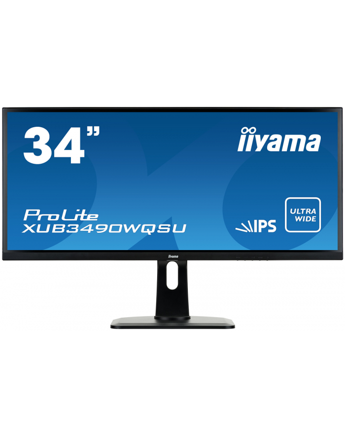 Monitor Iiyama XUB3490WQSU-B1 34inch, AH-IPS, UWQHD, HDMI/DP/USB, głośniki główny