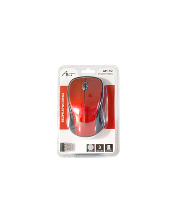 ART MYSZ bezprzewodowo-optyczna USB AM-92E czerwona