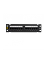 Netrack patchpanel naścienny 10'', 12 - portów kat. 6 UTP LSA, ze wspornikiem - nr 2