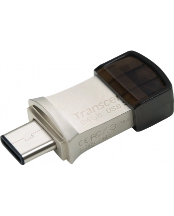 Flashdrive Transcend 64GB JetFlash 890, Silver Plating USB 3.1 Type C