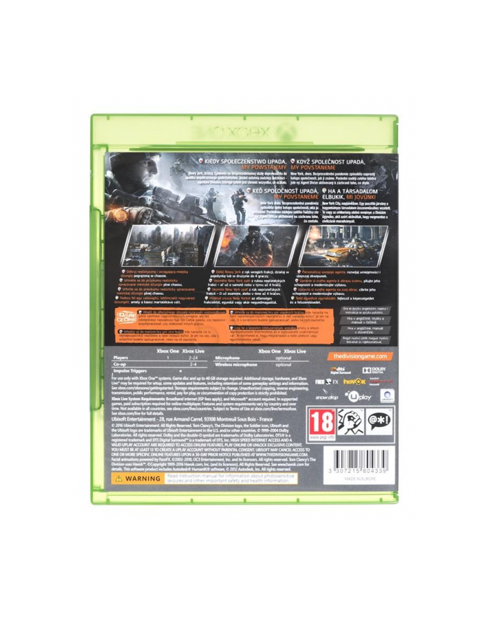 Gra Xbox ONE The Division główny