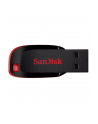 Sandisk Flashdrive Cruzer Blade 128GB USB 2.0 czarno-czerwony - nr 11