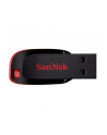 Sandisk Flashdrive Cruzer Blade 128GB USB 2.0 czarno-czerwony - nr 13