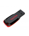 Sandisk Flashdrive Cruzer Blade 128GB USB 2.0 czarno-czerwony - nr 1