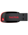 Sandisk Flashdrive Cruzer Blade 128GB USB 2.0 czarno-czerwony - nr 2