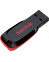 Sandisk Flashdrive Cruzer Blade 128GB USB 2.0 czarno-czerwony - nr 29