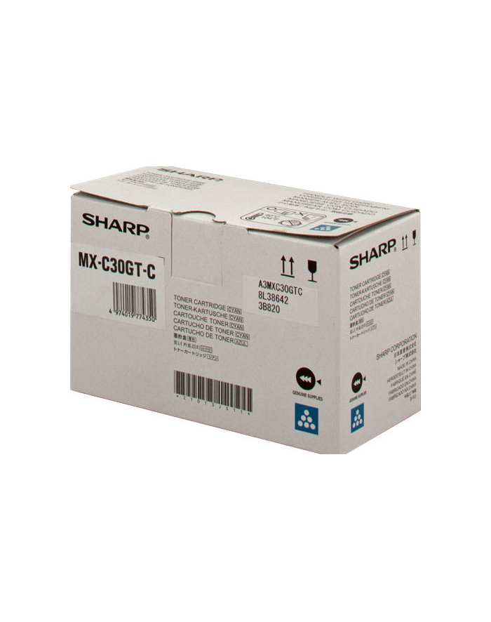 Toner Sharp do MX-C250FE/C300WE | 6 000 str. | cyan główny