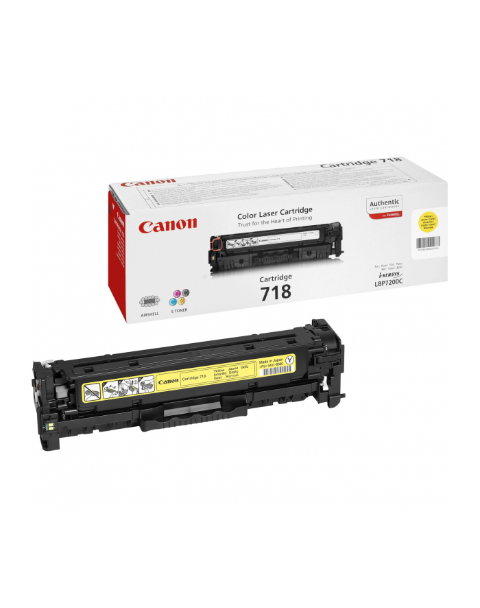 Toner Canon CRG718Y do LBP-7200/7210/7660 | korporacyjny | 2 900 str. | yellow główny