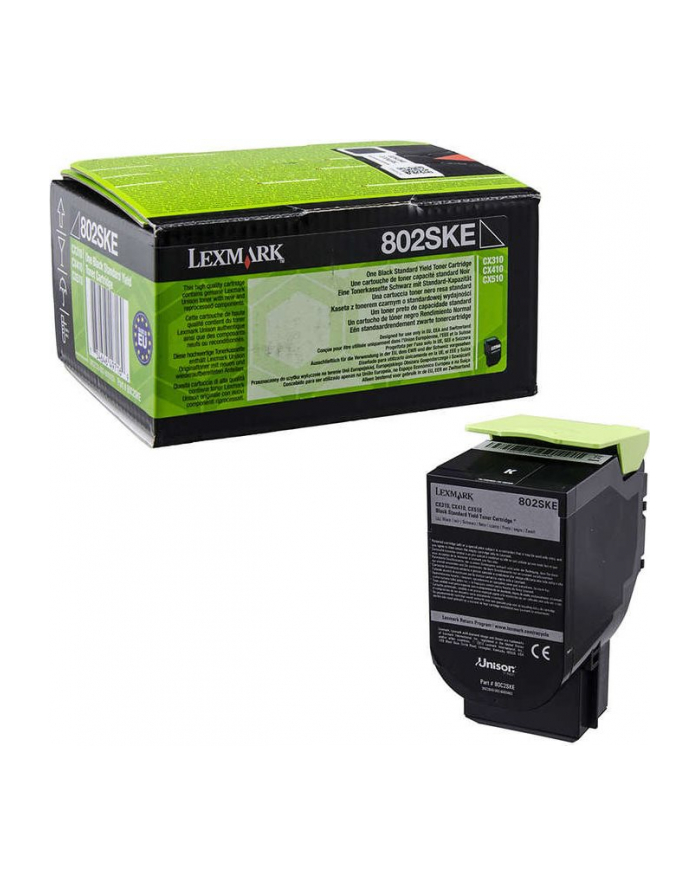 Kaseta z tonerem Lexmark 802SKE do CX-310/410 | korporacyjny | 2 500 str. |black główny