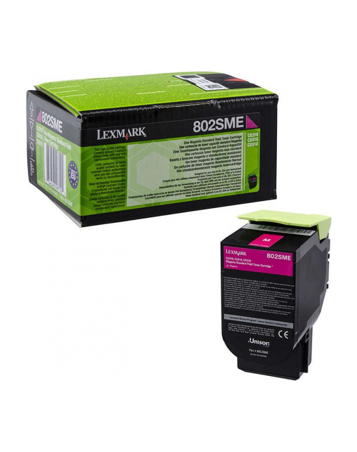 Kaseta z tonerem Lexmark 802SME do CX-310/410 | korporacyjny| 2 000 str.|magenta główny