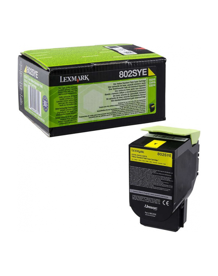 Kaseta z tonerem Lexmark 802SYE do CX-310/410 | korporacyjny | 2 000str.| yellow główny