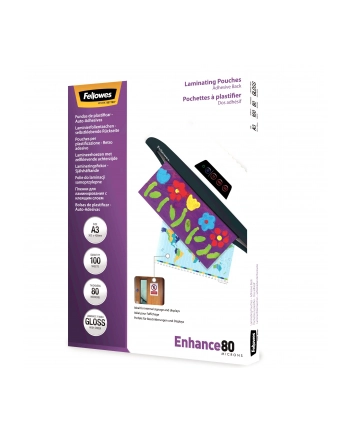 Fellowes folia samoprzylepna | A3 | 80 mic | 303x426mm | 100 szt.