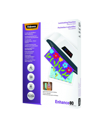 Fellowes folia samoprzylepna | A3 | 80 mic | 303x426mm | 100 szt.