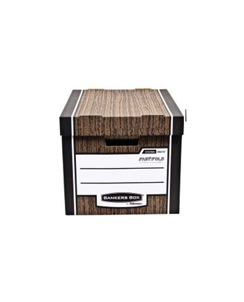Fellowes Bankers Box WOODGRAIN - pudło na archiwa - FastFold, op. 10 szt.