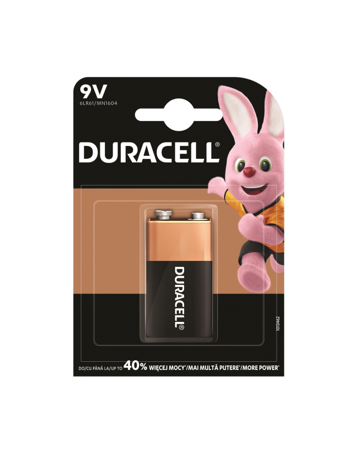 Bateria Duracell 6LR61 / 9V / MN1604 (K1) Basic główny