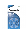 Baterie Panasonic cynkowo-powietrzne do aparatów słuchowych  PR675/6BP | 6szt. - nr 3