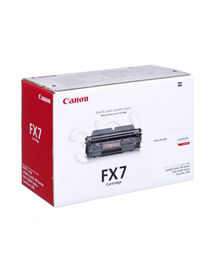 Toner Canon FX7 do faxów L-2000L/2000iP | 4 500 str. | black główny