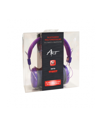 Art słuchawki multimedialne AP-60C fioletowe nr 2