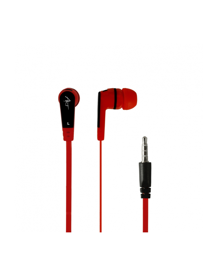 Art słuchawki douszne z mikrofonem czerwone smartphone/mp3/tablet  S2D główny