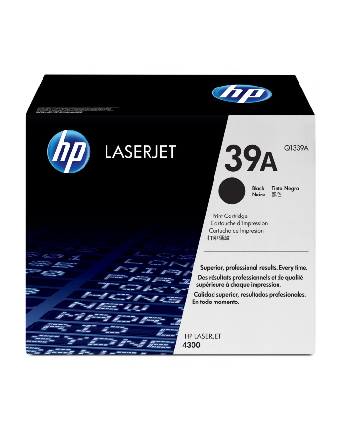 Hewlett-Packard Toner HP 39A do LaserJet 4300 | 18 000 str. | black główny